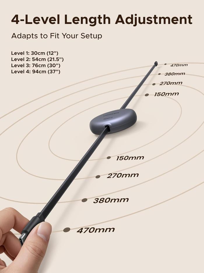 UGREEN USB-C to USB-C PD Fast Charging Retractable Cable