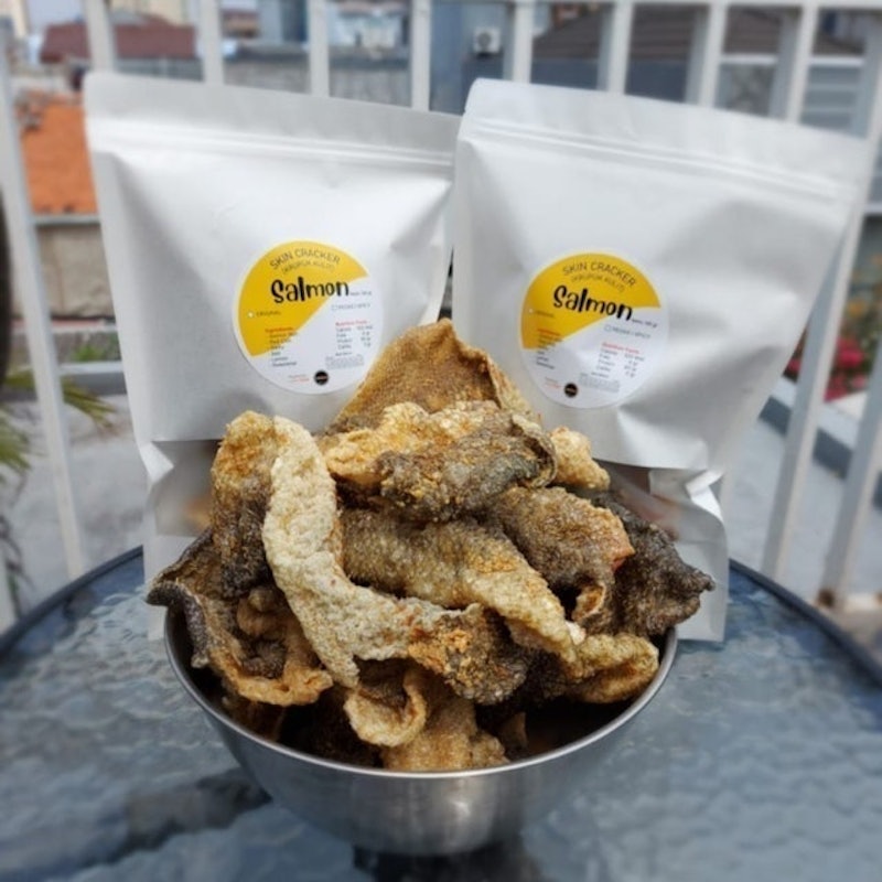 Salmon Skin Cracker 2