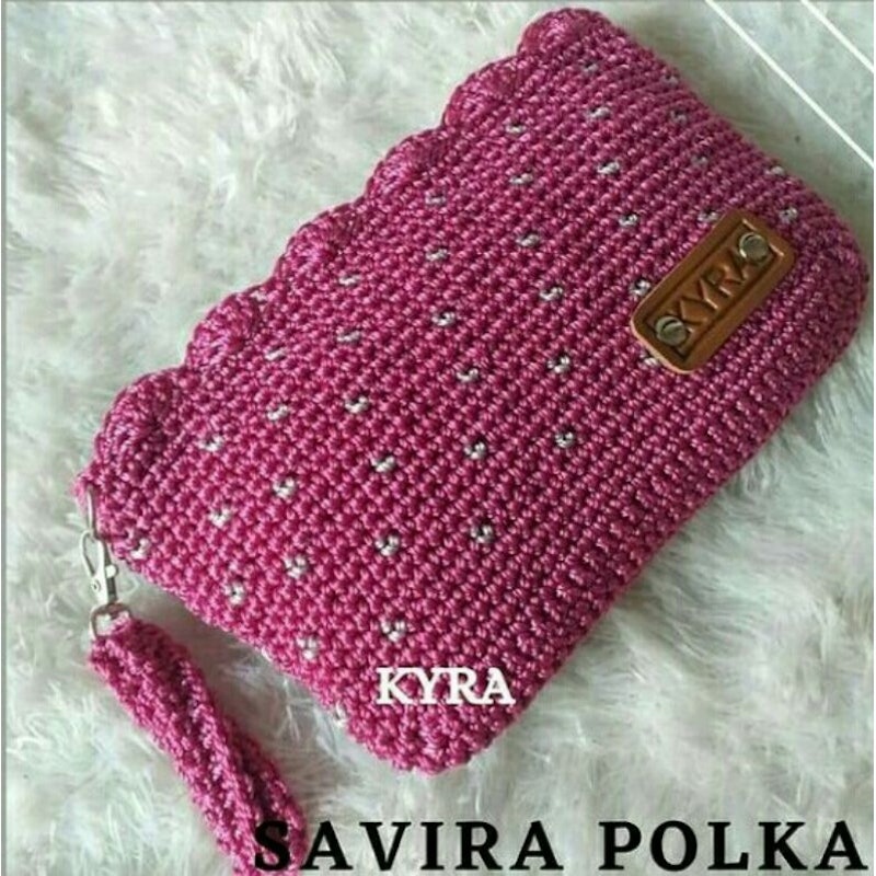 Dompet Rajut Savira Polka