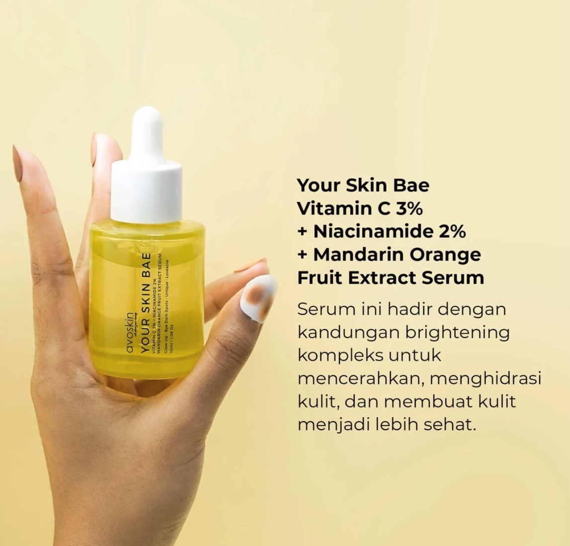 AVO Innovation Technology  Avoskin Your Skin Bae Vitamin C 3% + Niacinamide 2% + Mandarin Orange Fruit Extract Serum