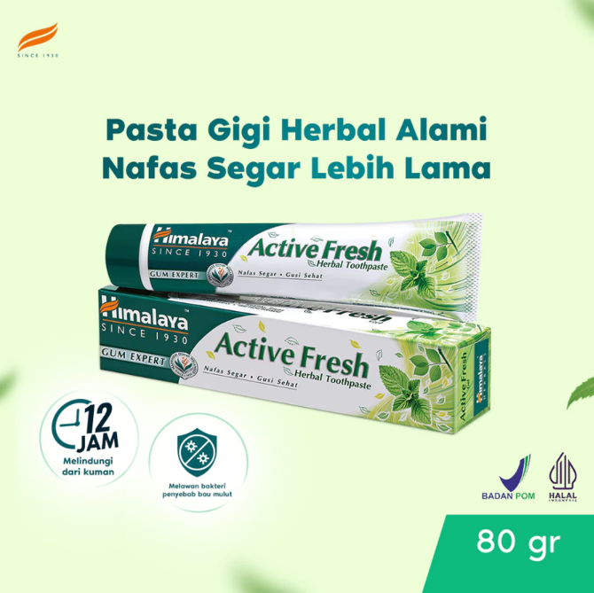 Himalaya Global  Himalaya Herbals Active Fresh Herbal Toothpaste 