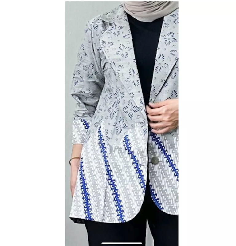 Gama Batik Blazer Batik Motif Liris 5