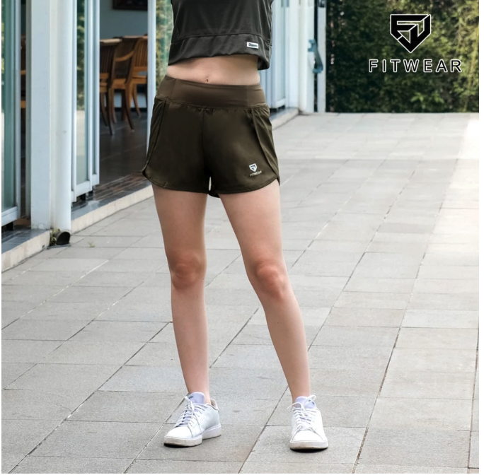 Fitwear Celana Pendek Lari + Inner Caitlyn Layered 4