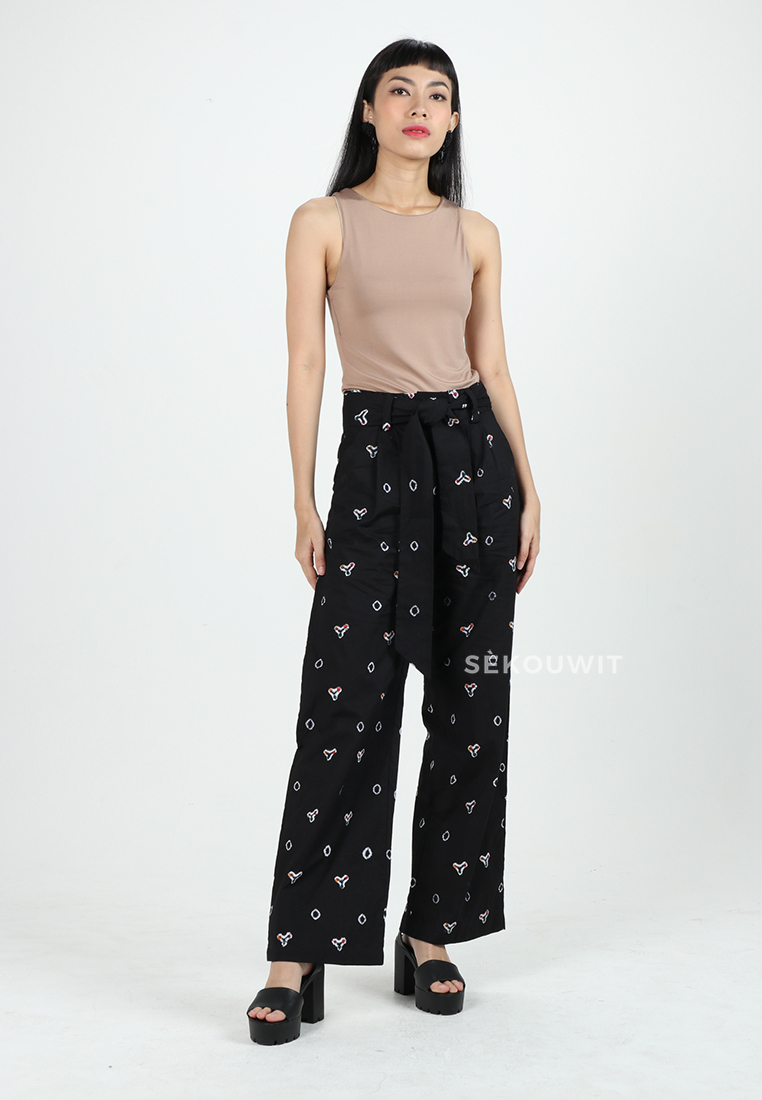Jacob High Waist Long Culottes Peper Bag Pants