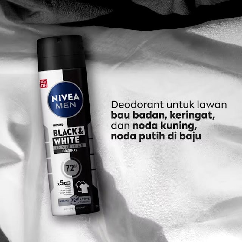 MEN Black & White Invisible Original Deodorant Spray 150 ml 2
