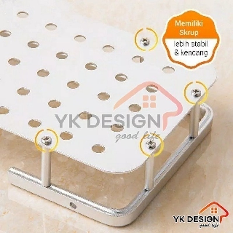 Rak Dinding Kamar Mandi Toilet Rack 2 Susun 4