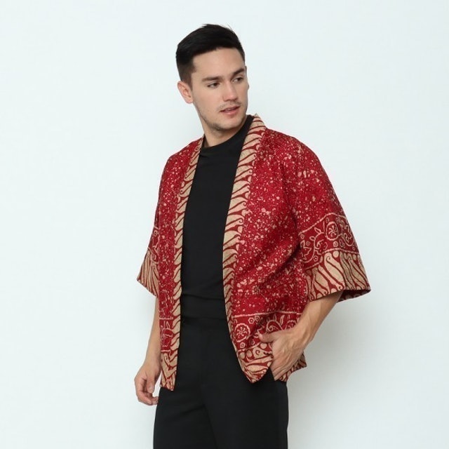 Outer Kimono Batik pria 3