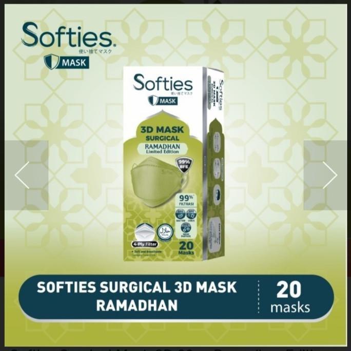 Softex Indonesia Softies 3D Mask Surgical  Ramadhan Limited Edition