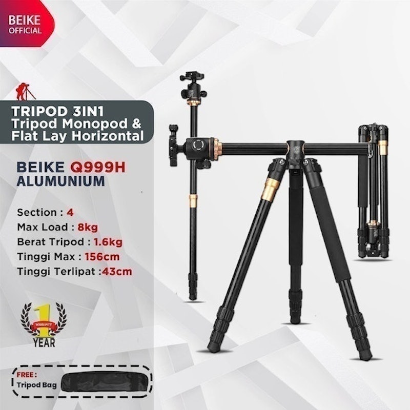 Tripod Monopod Q999H 2