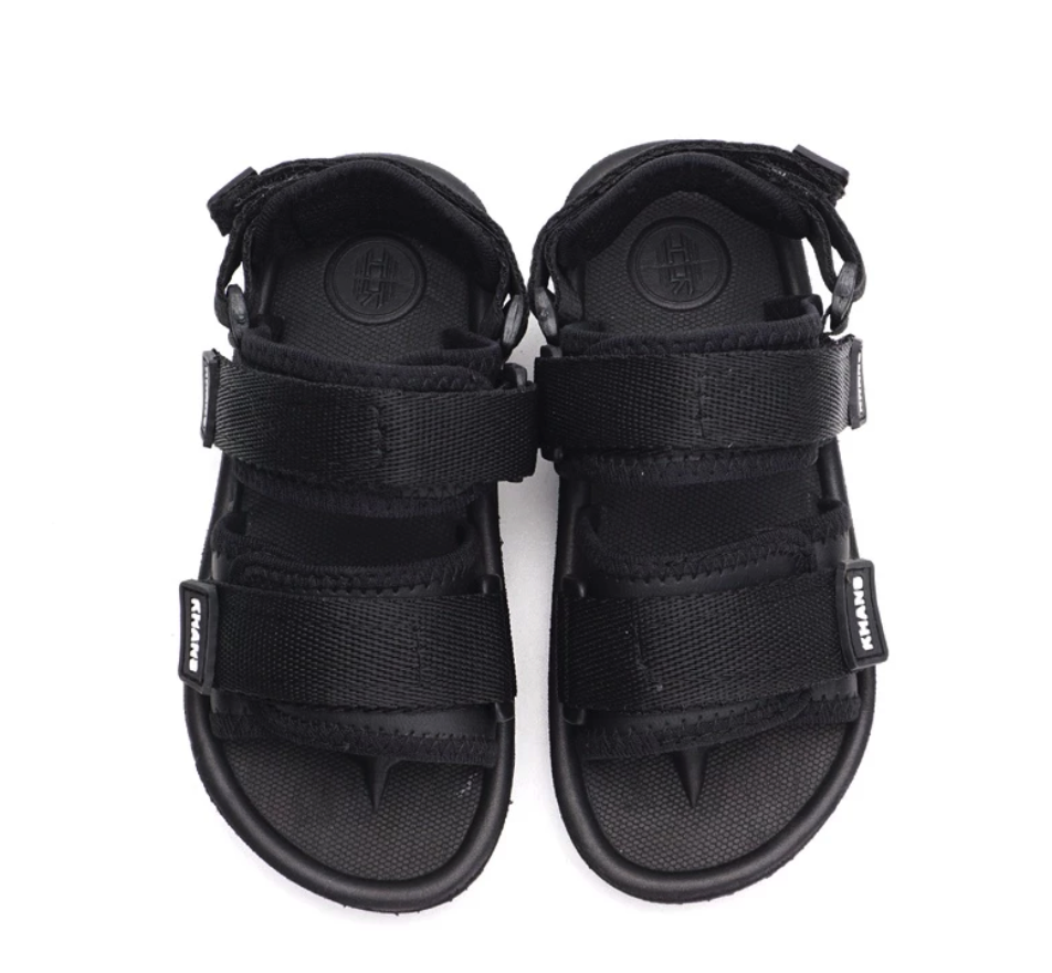 Khans Footwear KHANS Kids Sandal Gunung Travelling Anak - Messi Black