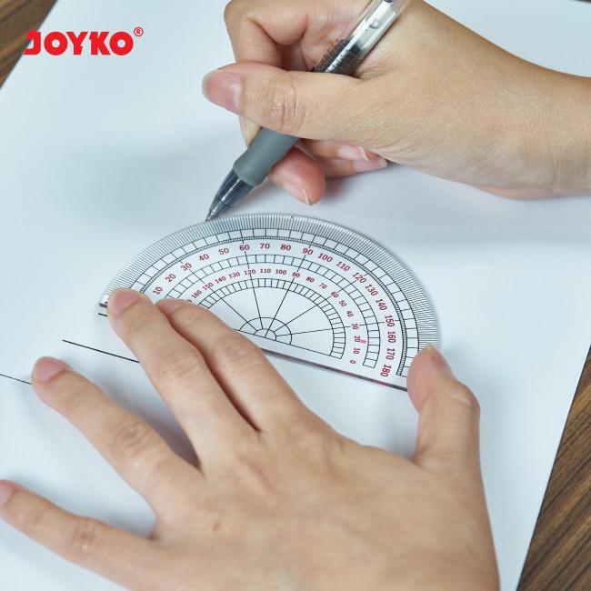 Joyko Acrylic Ruler Penggaris Busur RL-ACP