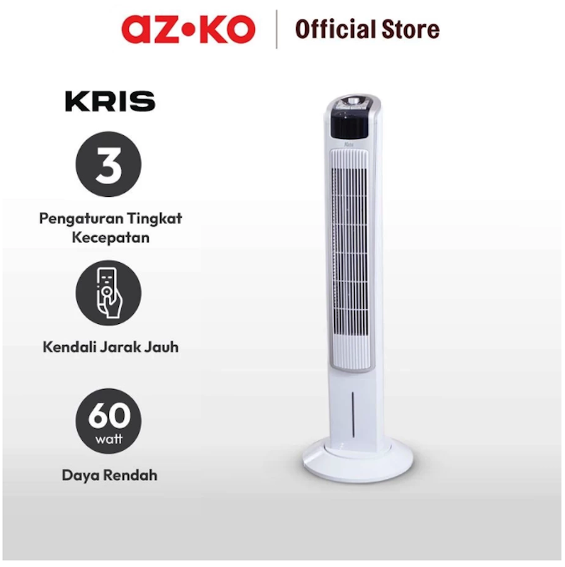 AZKO Kris Kipas Angin Berdiri Led 60 watt 2