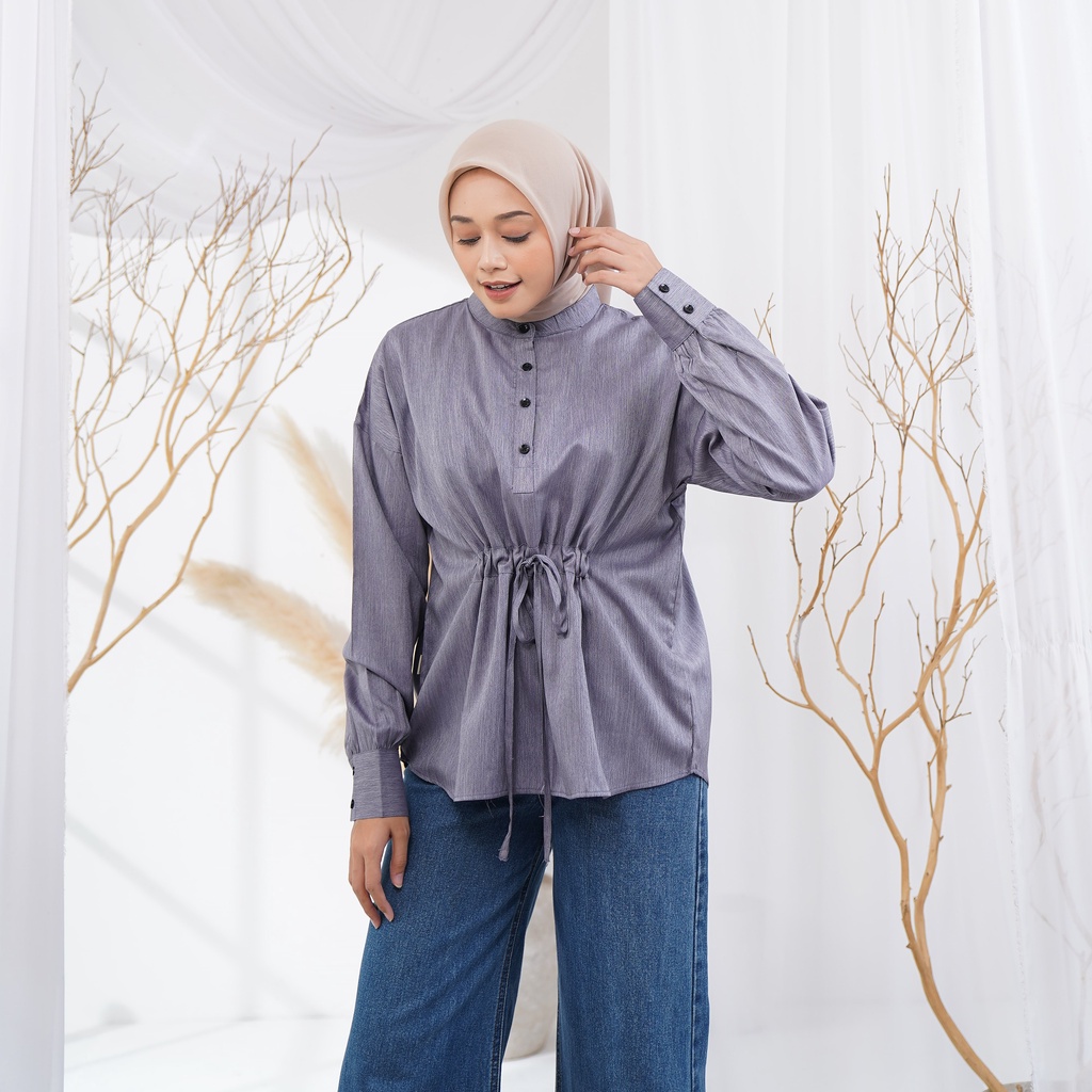 Kemeja Elina Lilac