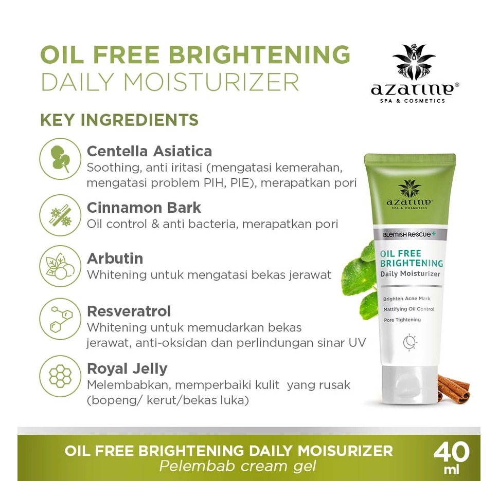 Wahana Kosmetika Indonesia Azarine® Oil Free Brightening Daily Moisturizer