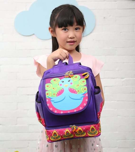 GabaG Indonesia Kids Lunch Backpack Peacok