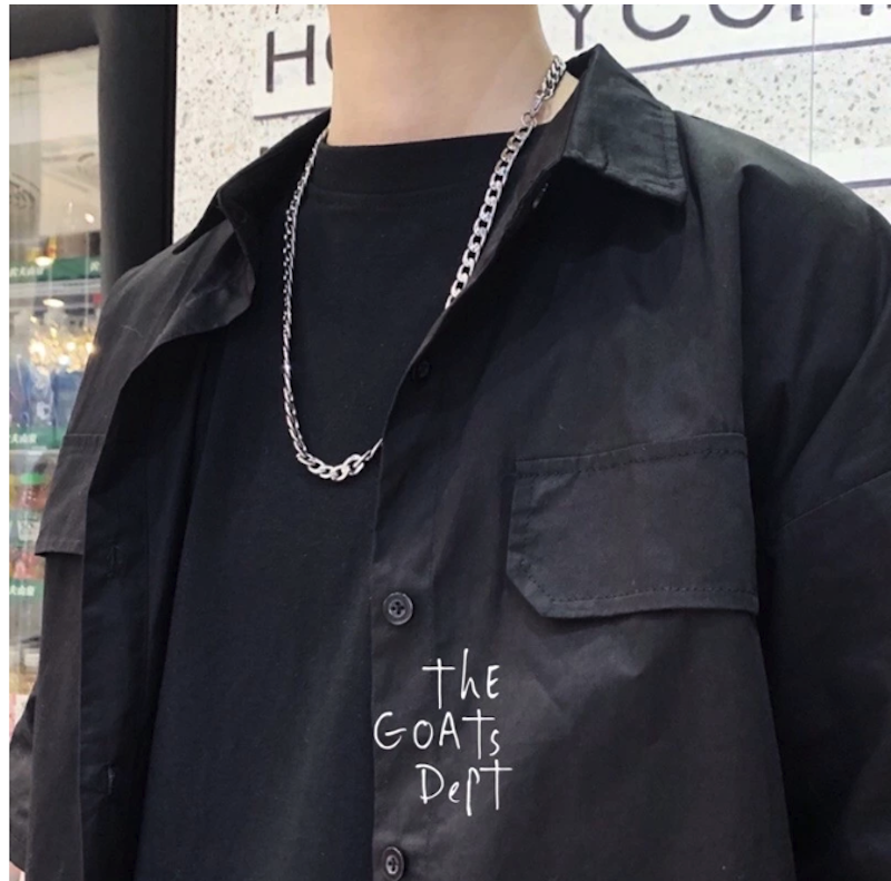 The Goats Dept Titanium Silver Chain Necklace 2