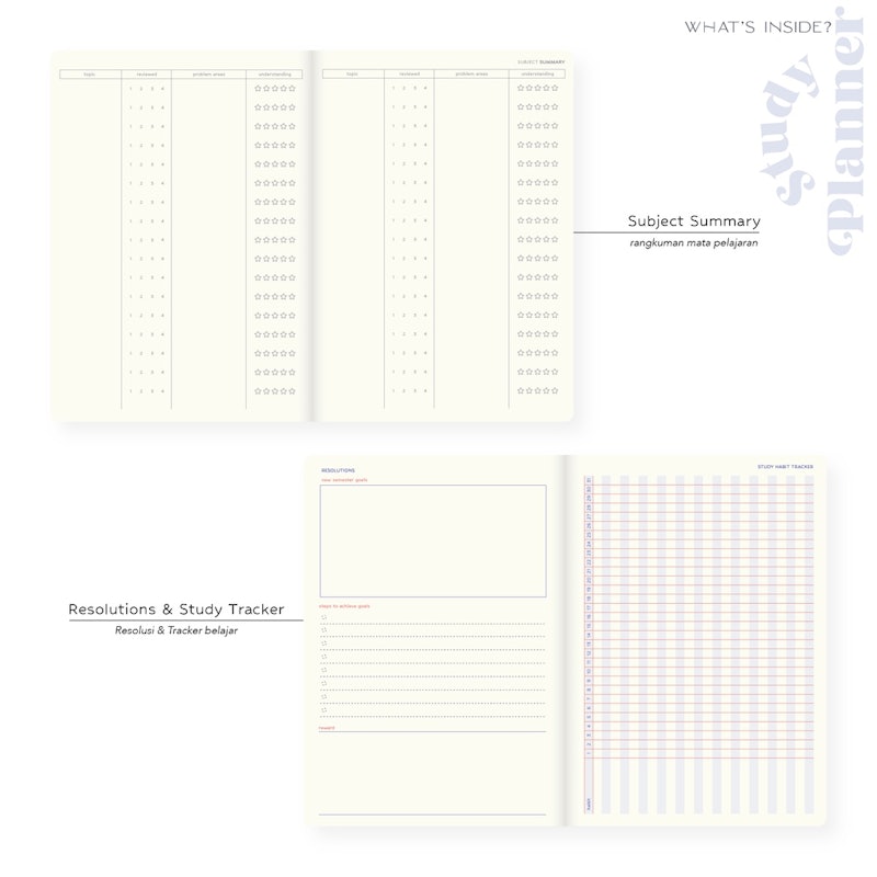 Study Planner Notebook 4