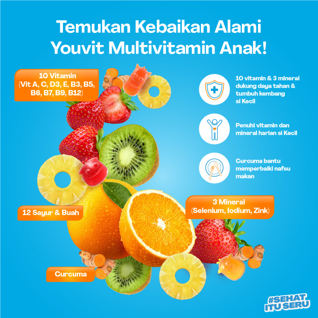 YOU Indonesia Youvit Multivitamin Gummy Anak