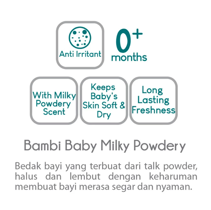 Bambi Baby Powder Pink Milky Powdery 3