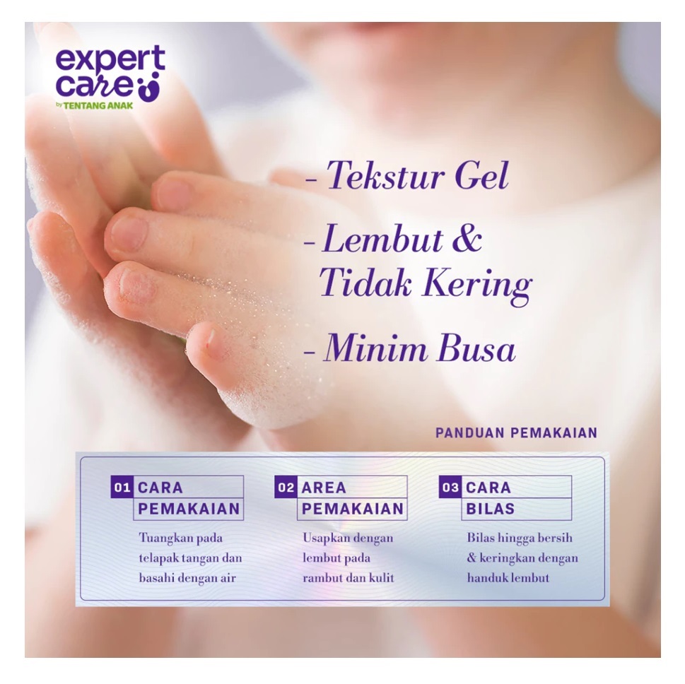 Tentang Anak Bahagia Expert Care by Tentang Anak Gentle prOATect Shampoo, Body Wash