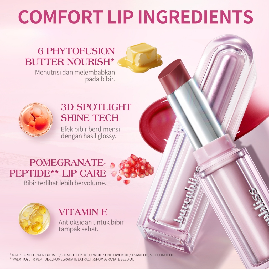 HEBE Beauty Style Barenbliss Butter Melt Tinted Lipstick 211 Eclair Berry