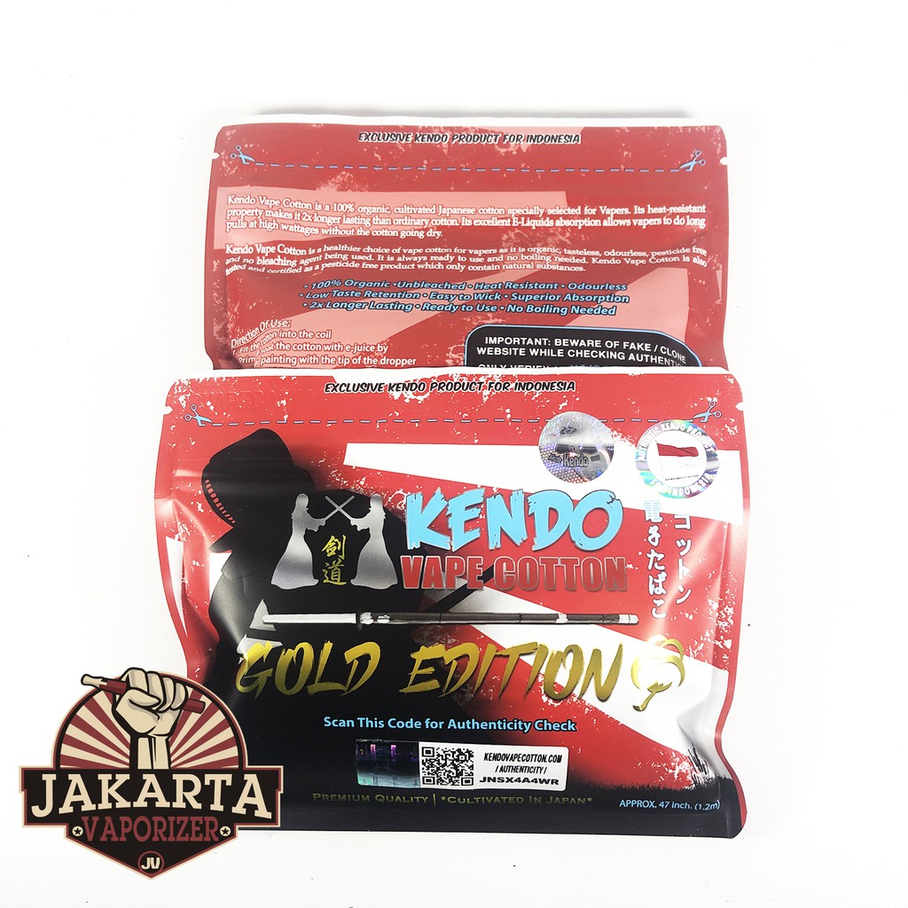 CreativLabz Kendo Vape Cotton Gold Edition