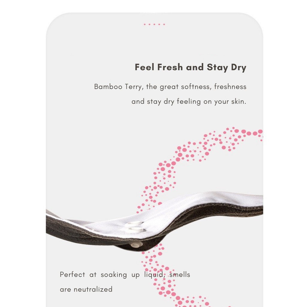 Menstrual Pad Bamboo Terry 3