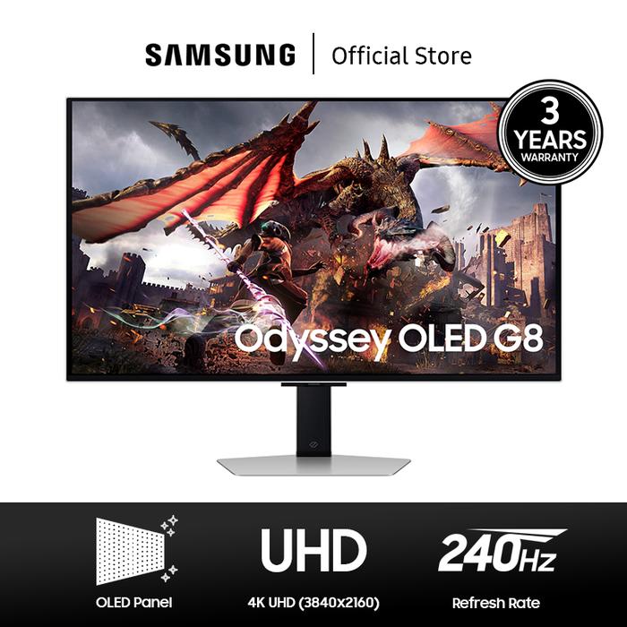 Samsung Electronics Samsung 32" Odyssey OLED G8 G80SD UHD 240Hz Gaming Monitor LS32DG802SEXXD