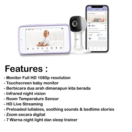 Hubble Connected Hubble Nursery Pal Cloud Smart HD Baby Monitor
