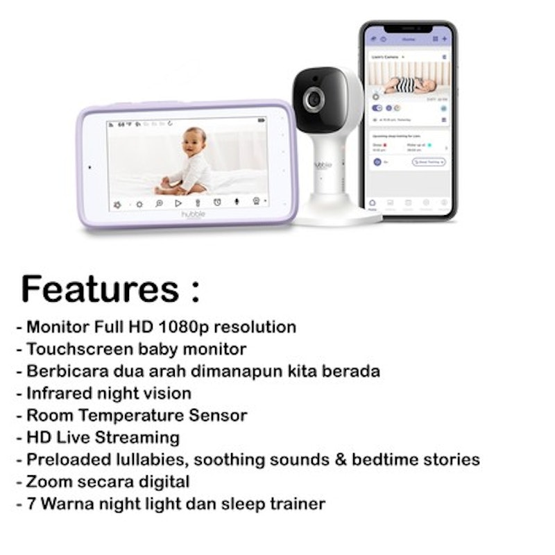 Hubble Nursery Pal Cloud Smart HD Baby Monitor 2