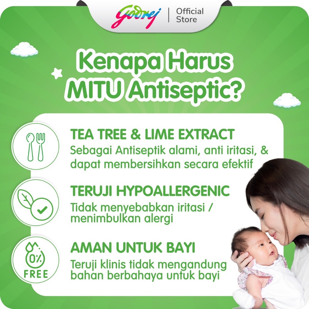 Mitu Baby Antiseptic Wipes