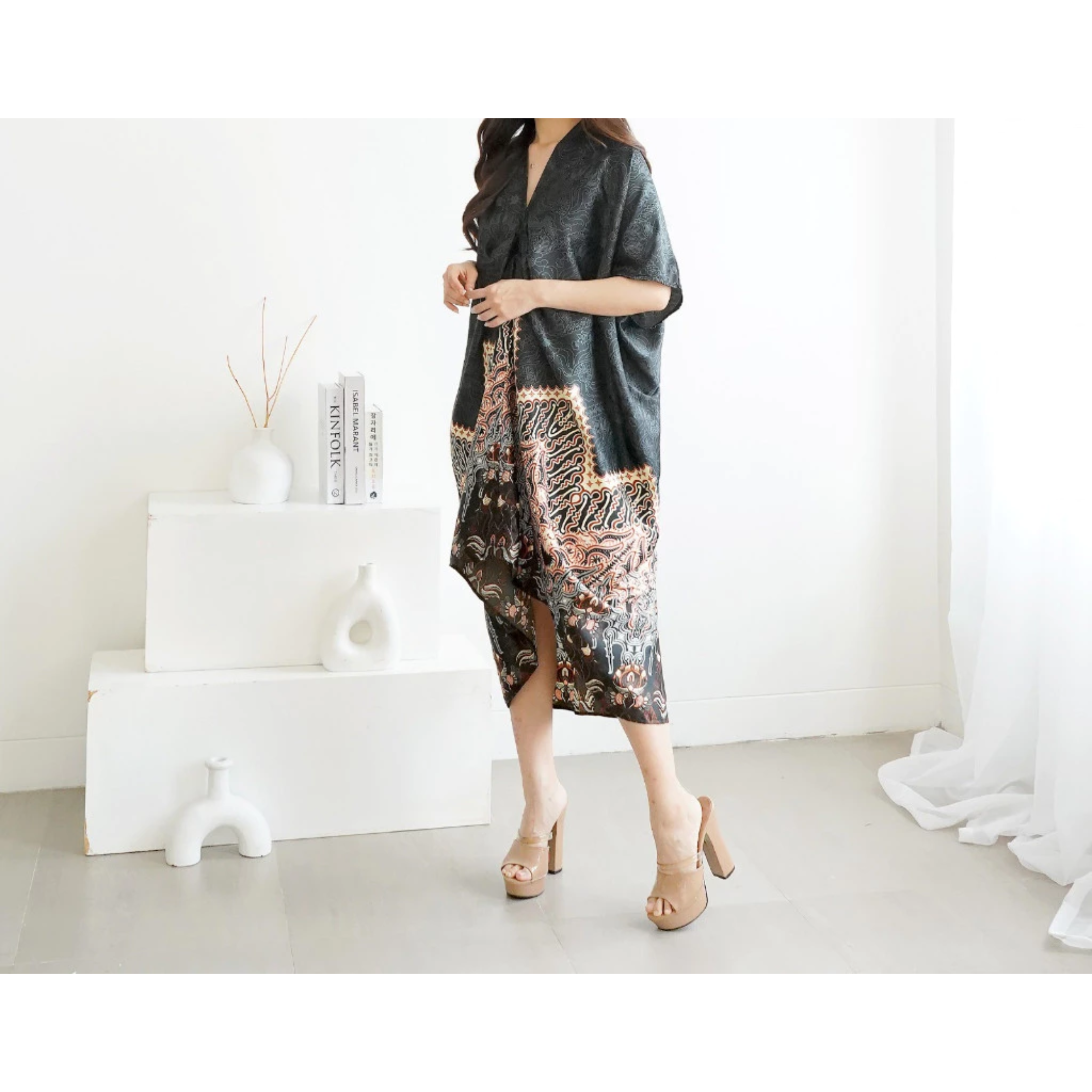 C2W Clothtowear Kaftan Batik Hitam 144-CBP