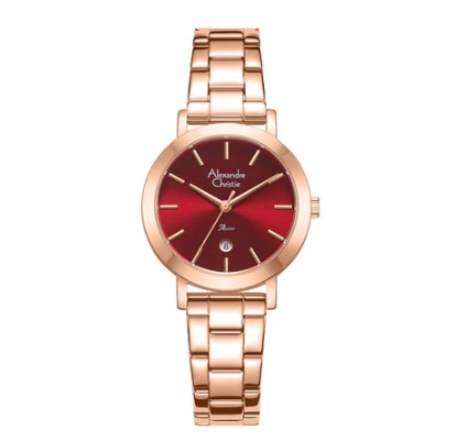 Alexandre Christie Passion Ladies Watch - Red Rose Gold AC 2B49 LD BSSRG