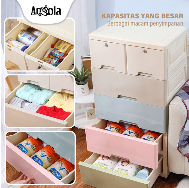 Angola Lemari Plastik Pakaian C69