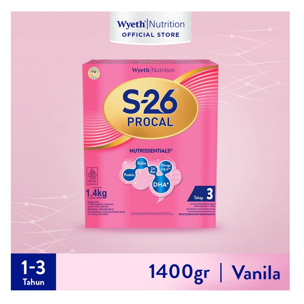 Wyeth Nutrition S-26 Procal Nutrissentials Tahap 3