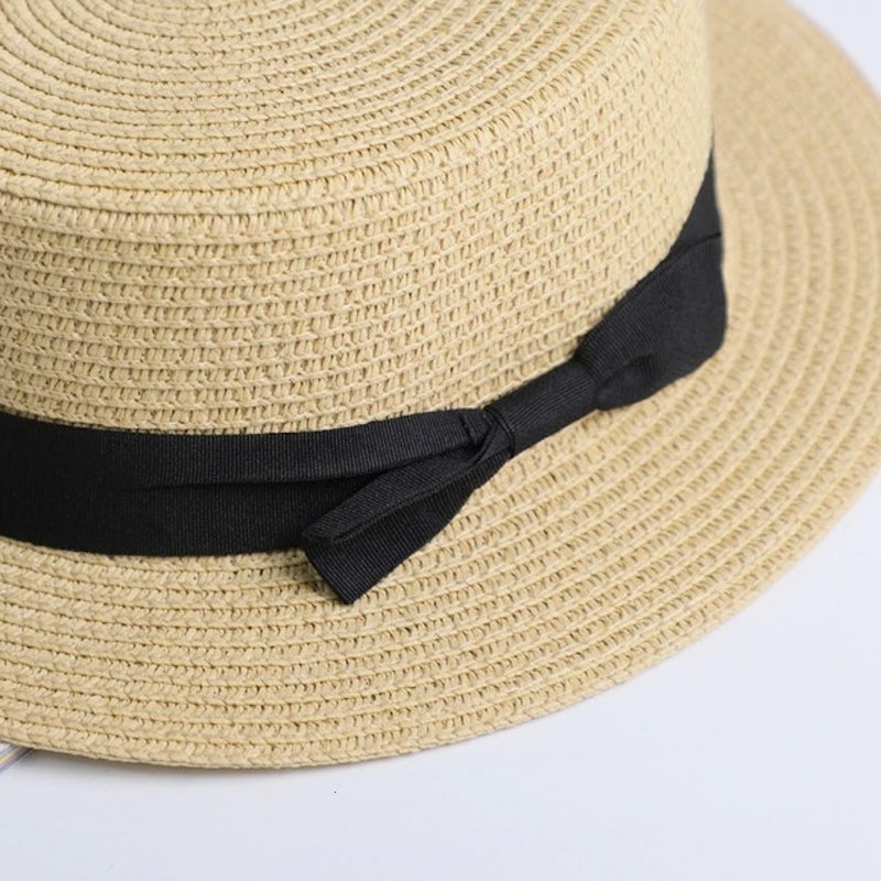 Topi Pantai Panama Summer Sun Beach Straw Hat 4