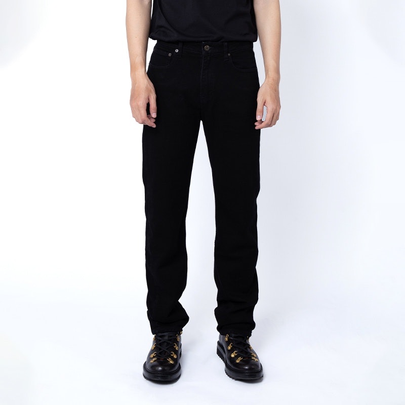 801 Soft Jeans Black Overdyed