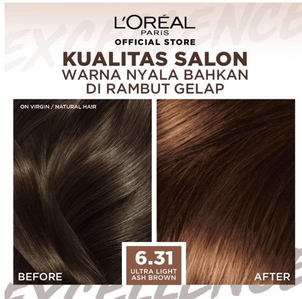 L'Oréal L’Oréal Paris Excellence Fashion Ultra Light 6.31 Ash Brown