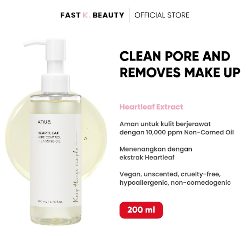 ANUA Heartleaf Pore Control Cleansing Oil 2