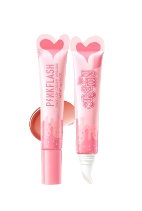 PINKFLASH ｜ Watery Glow Hydrating Lip Gloss BB01 Autumn Island Tea