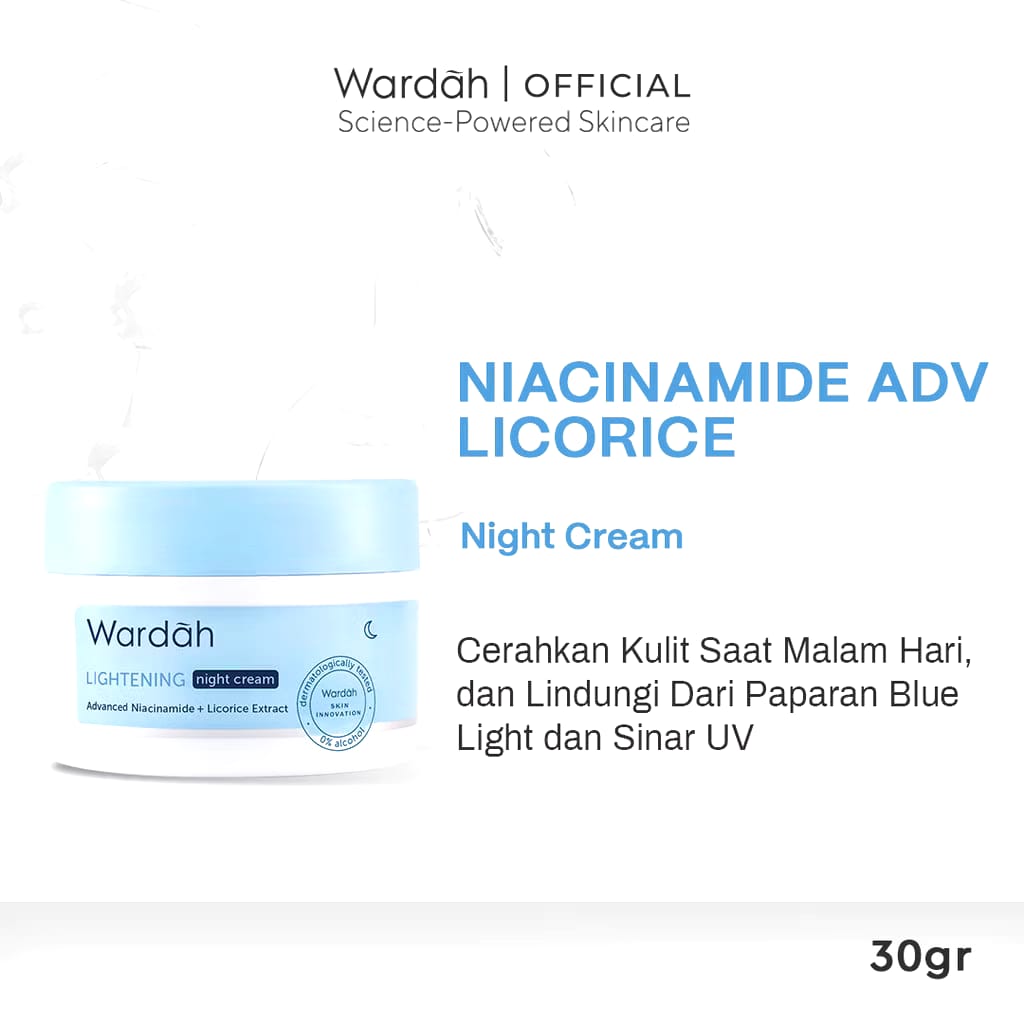 Paragon Technology and Innovation Wardah Lightening 5% Niacinamide + Allantoin Night Cream