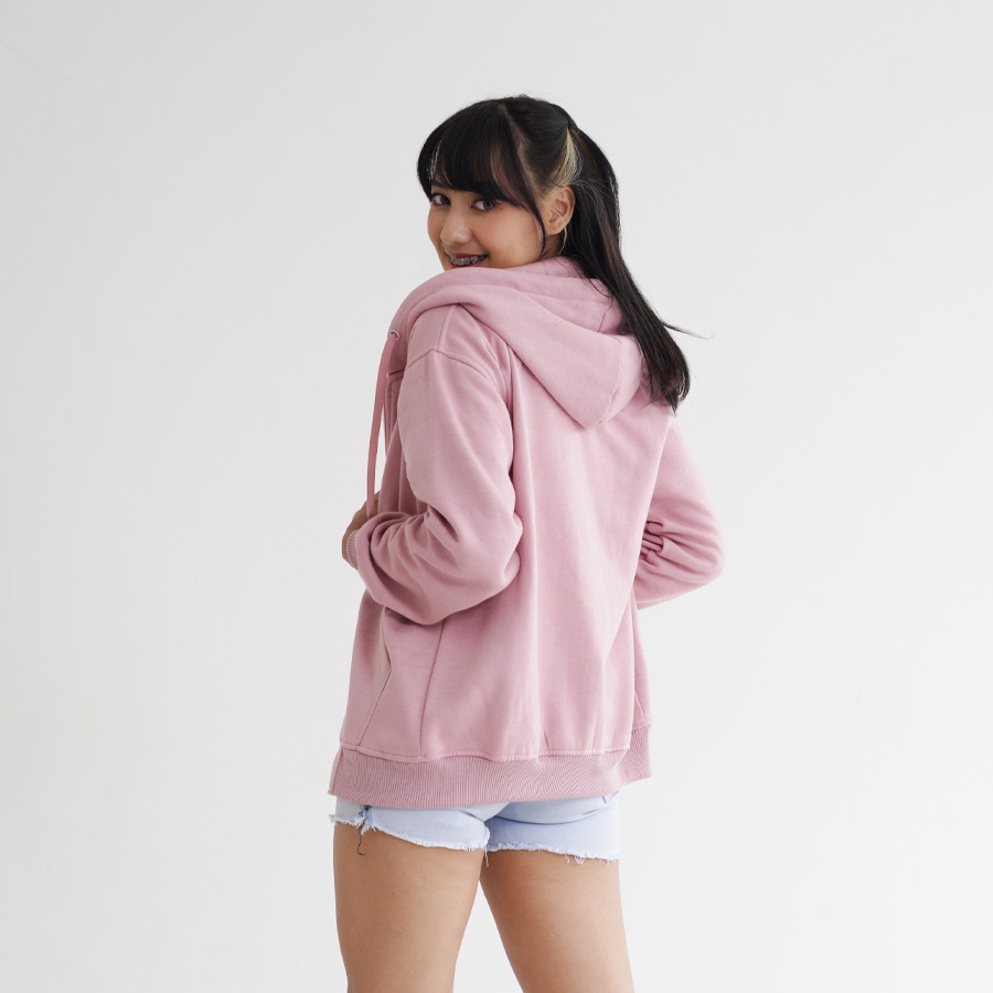 Hoodie Goodie Zipper Dusty Pink