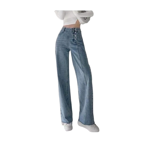 F·MIGA Korean Style Highwaist Straight Jeans ｜ C30
