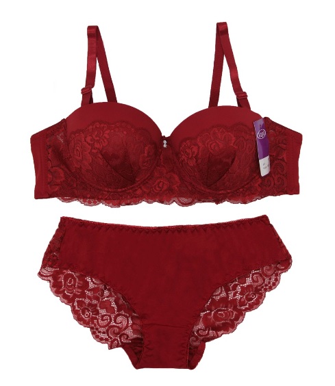 Push Up Bra Renda Set 4
