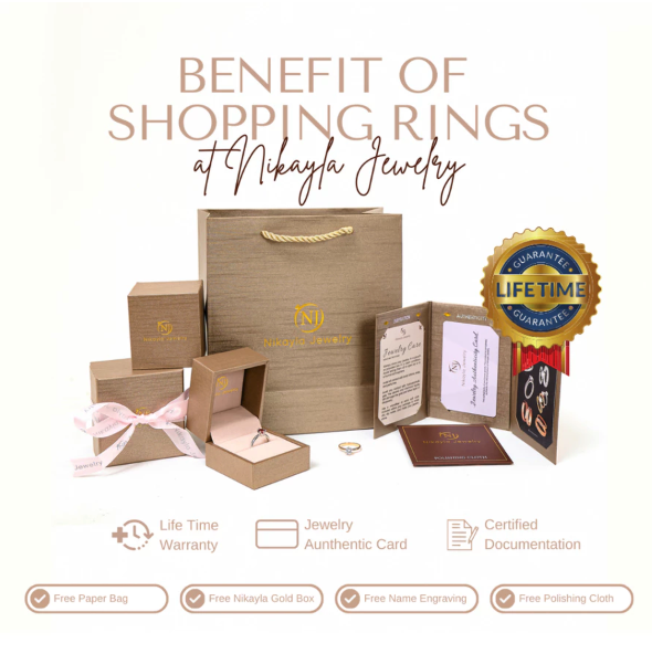 Nikayla Jewelry Cincin Couple Perak Murni