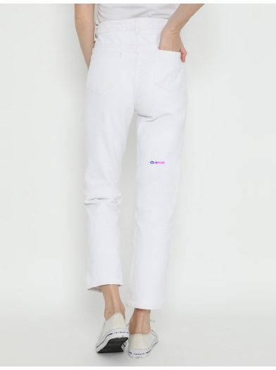Fireweed Boyfriend Jeans Highwaist Putih 3