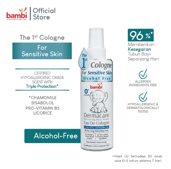 Fabindo Sejahtera Bambi Dermacare Refreshing Pure Water Eau De Cologne