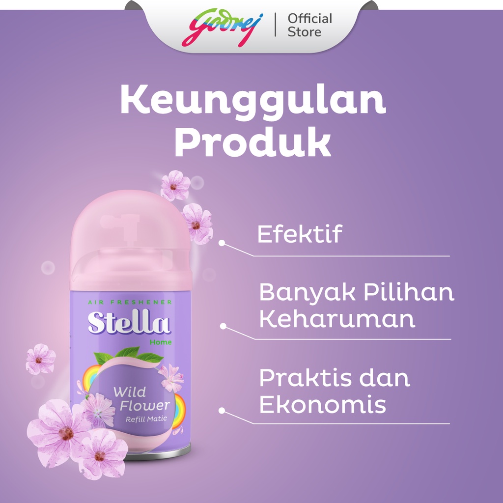 Godrej Stella Matic Refill Wild Flower 
