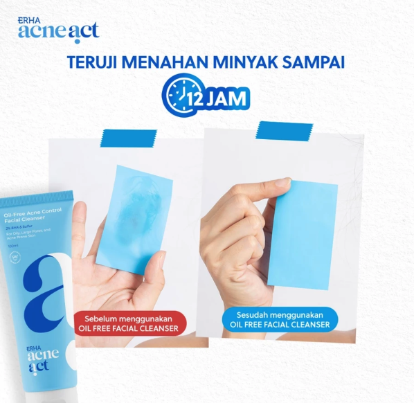 ERHA Clinic Indonesia ERHA Acneact Oil-Free & Acne Control Cleanser 