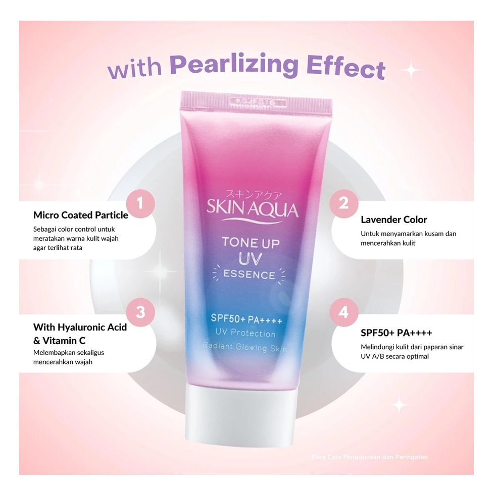 Rohto Laboratories Indonesia Skin Aqua Tone Up UV Sunscreen Essence SPF 50+ PA++++
